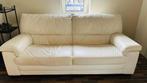 Canapé en cuir blanc, Maison & Meubles, Canapés | Salons, Enlèvement, Utilisé, Trois personnes, Cuir