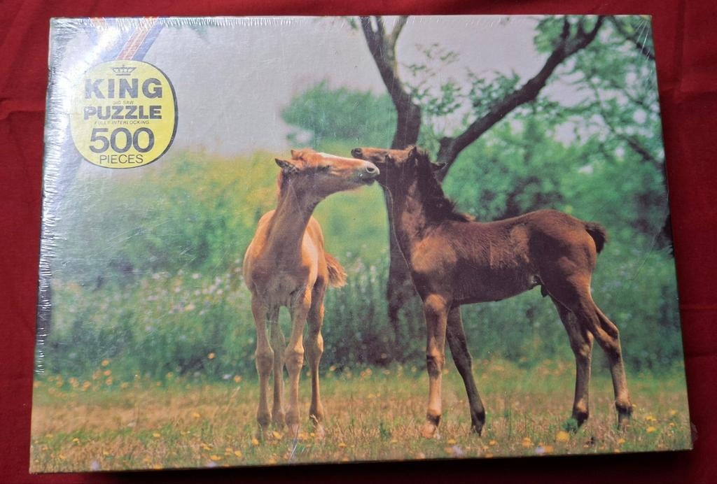 Puzzel : paarden / 500 stukken / King, Hobby & Loisirs créatifs, Sport cérébral & Puzzles, Enlèvement ou Envoi, Puzzle