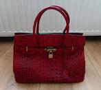 Leren handtas - Maxima - rood, Handtassen en Accessoires, Tassen | Damestassen, Verzenden, Rood, Handtas