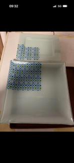 lot de 10 assiettes plates et 10 assiettes entree, Enlèvement, Comme neuf, Verre, Assiettes(s)