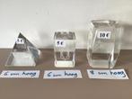3 mooie glasblokken met speciale figuren erin, Antiek en Kunst, Ophalen of Verzenden