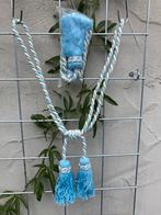 EMBRASSE MET DUBBELE FLOS LT BLAUW NIEUW, Maison & Meubles, Ameublement | Rideaux & Stores à lamelles, Enlèvement ou Envoi, Neuf