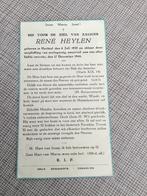 Oorlogsslachtoffer R.Heylen Hechtel +oorlogstuig 1944  WOII, Verzamelen, Bidprentjes en Rouwkaarten, Verzenden, Bidprentje