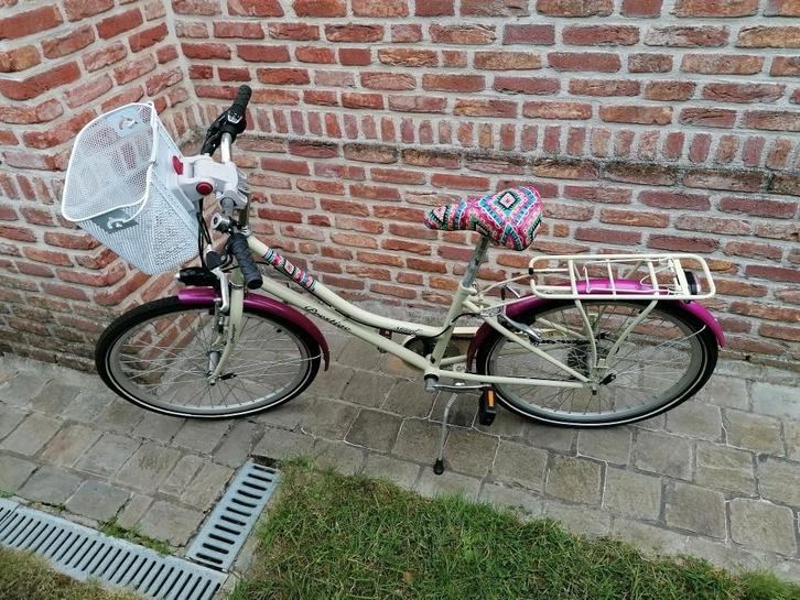 kinderfiets, Fietsen en Brommers, Fietsen | Meisjes, Zo goed als nieuw, 24 inch, Handrem, Versnellingen, Ophalen