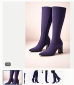 Bottes en tissu et cuir violettes avec fermeture éclair, Vêtements | Femmes, Enlèvement ou Envoi, Bottes hautes, Neuf, Tamaris