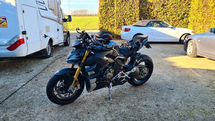 Streetfighter V4S '21 comme neuf, parfait, +options de 5000€, Motos, Motos | Ducati, Particulier, Naked bike, 4 cylindres, ABS