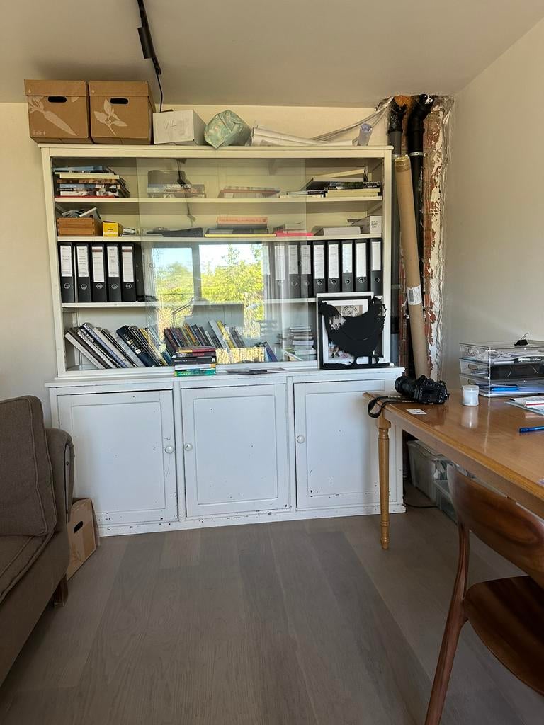 Bibliotheek kast -meteen ophalen, Avec porte(s), 150 à 200 cm, Comme neuf, Autres essences de bois