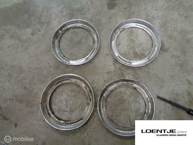 Wieldoppen bmw 14 inch neue klasse 2000cs 1500 2000 1800 et, Gebruikt, Ophalen of Verzenden