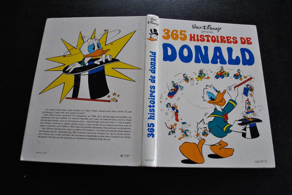 Walt Disney présente 365 histoires de Donald Hachette 1979, Collections, Disney, Enlèvement ou Envoi, Donald Duck, Utilisé, Autres types