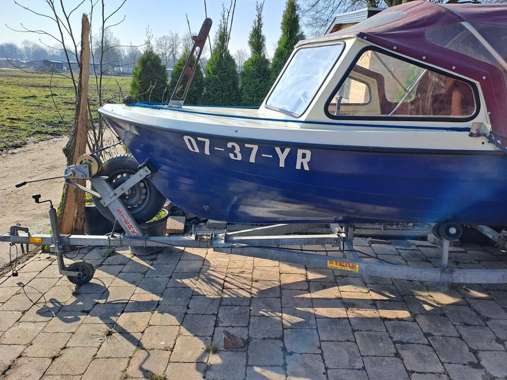 Rana 17 inclusief 30pk yamaha en kanteltrailer, Watersport en Boten, Vis- en Consoleboten, Benzine, Ophalen