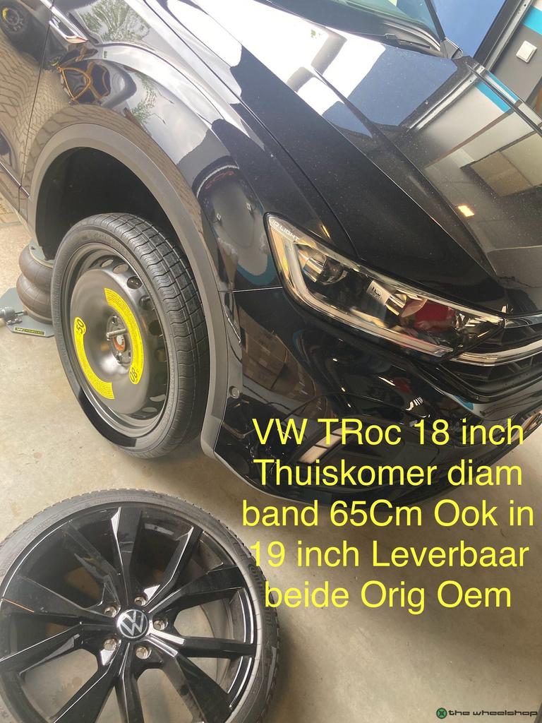 Reservewiel Thuiskomer Origineel 18 Inch VW Golf TRoc Passat, Gebruikt, -, -, Banden en Velgen