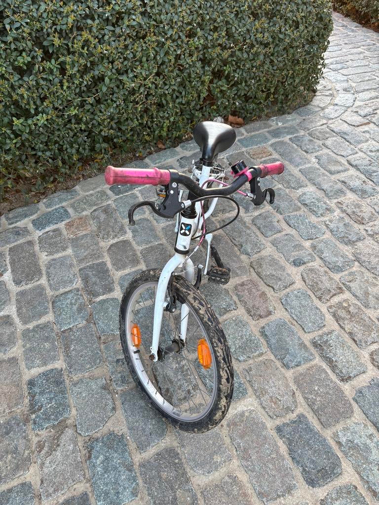 Kinderfiets meisje 4-7 jaar, Fietsen en Brommers, Fietsen | Kinderfietsjes, Ophalen, Gebruikt, Velgrem, 16 tot 20 inch