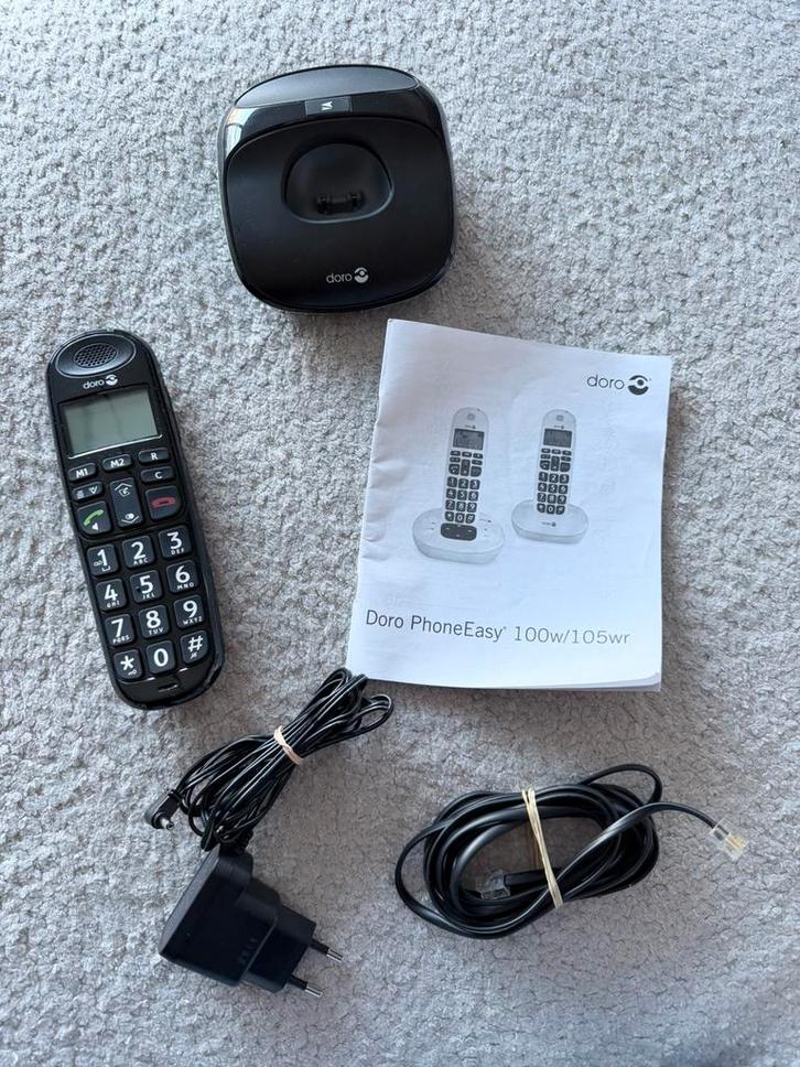 Doro PhoneEasy 100w vaste telefoon., Telecommunicatie, Vaste telefoons | Handsets en Draadloos, Zo goed als nieuw, Ophalen of Verzenden