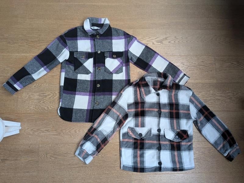 veste - chemise chaude fille - taille 146 (11 ans), Enlèvement, Utilisé, Fille