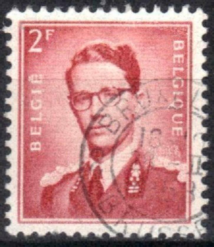 Belgique 1953 - Yvert/OBP 925 - Le roi Baudouin aux lun (ST), Timbres & Monnaies, Timbres | Europe | Belgique, Affranchi, Maison royale