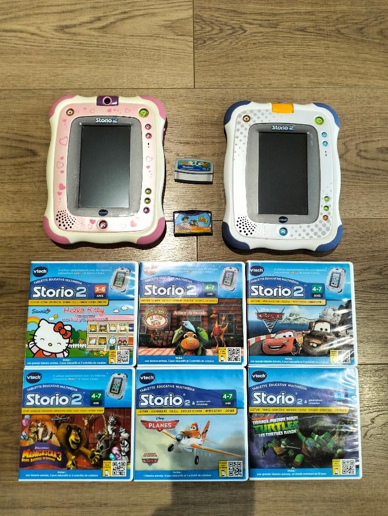 Vtech Storio + jeux, Enlèvement, Utilisé