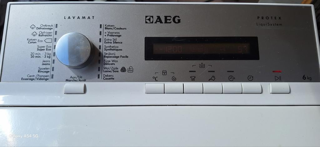 Aeg bovenlader wasmachine, Audio, Tv en Foto, Ophalen