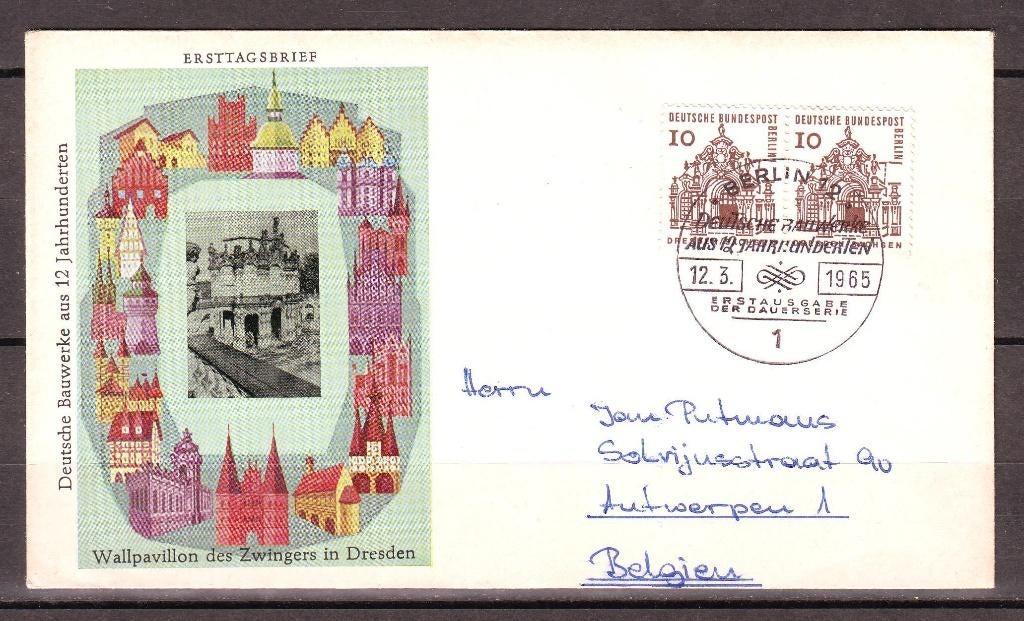 Postzegels Duitsland Berlijn (14) : diverse FDC's 1, Enlèvement ou Envoi, Affranchi