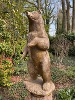 Beer, Goud, vijver, gazon, dierentuin, 120cm, Tuin en Terras, Ophalen, Nieuw, Kunststof, Dierenbeeld