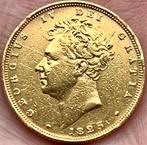 Pièce 1 Souverain Or Georges IV 1825, Ophalen of Verzenden, Overige landen, Goud