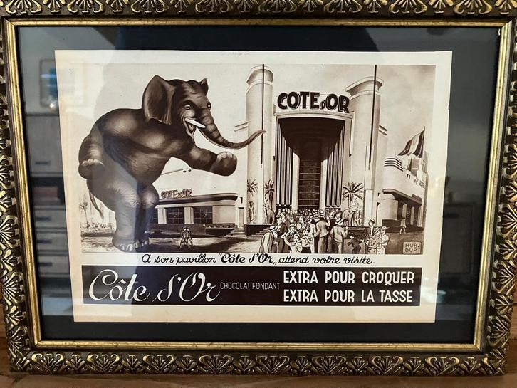 Publicité originale de Cote d'Or 1935, Collections, Marques & Objets publicitaires, Enlèvement ou Envoi