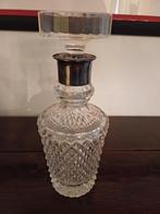 Kristallen karaf met zilveren kraag, Antiek en Kunst, Antiek | Glaswerk en Kristal, Ophalen