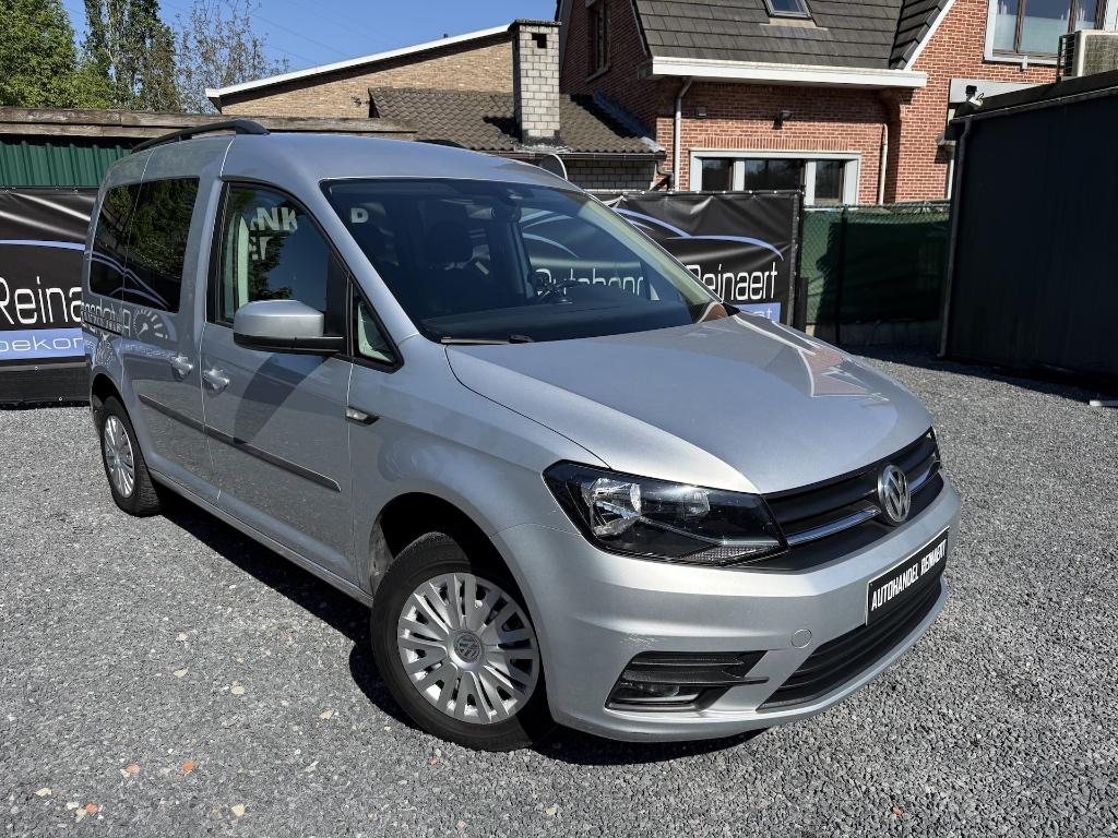 Vw Caddy 2017, 2.0TDi, 112.000km, Airco, Navigatie, 5Pl + 12, Auto's, Bedrijf, Diesel, Adaptive Cruise Control, Te koop