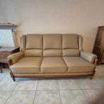 Lederen klassiek salon (3-zit + 2x 1-zit), Huis en Inrichting, Zetels | Zetels, Ophalen, Zo goed als nieuw, Overige maten, Leer