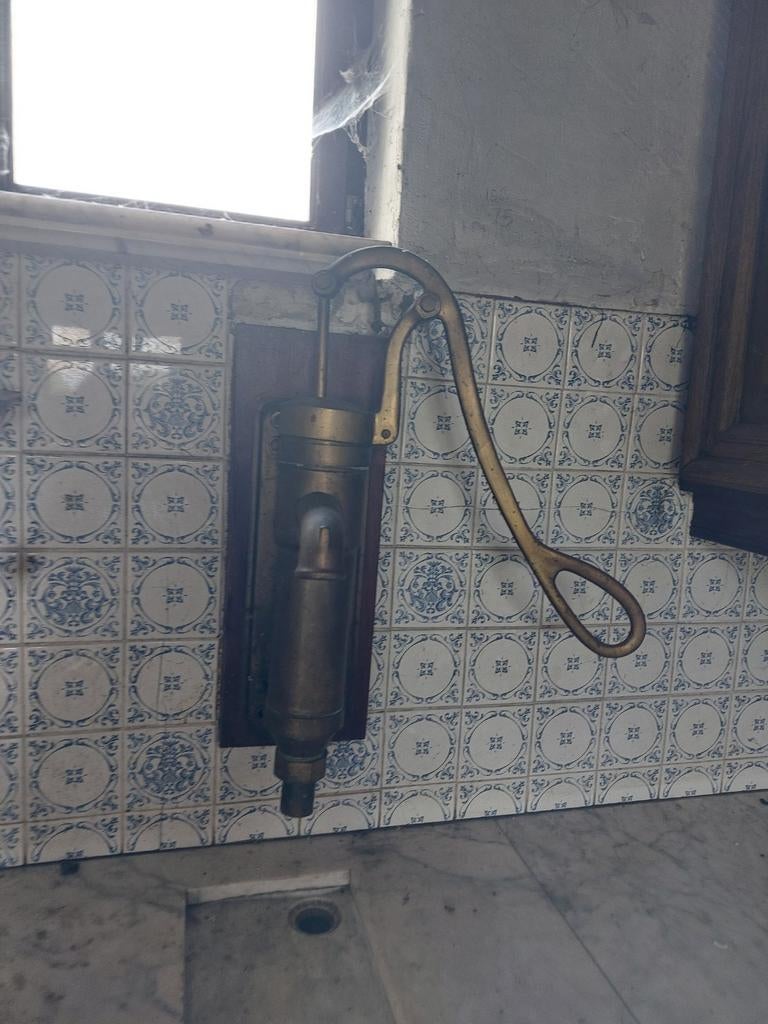 Koperen waterpomp, Tuin en Terras, Waterpompen, Ophalen