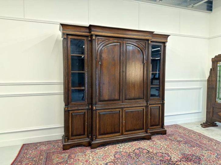 Klassiek Engelse Royal Antique Collection Boekenkast, Antiquités & Art, Antiquités | Bureau & Affaires, Enlèvement