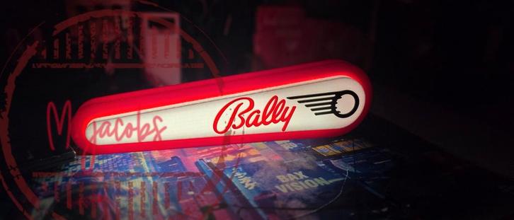 Bally pinball reklamebak met LED verlichting. Nu €39,95., Verzamelen, Merken en Reclamevoorwerpen, Nieuw, Lichtbak of (neon) lamp