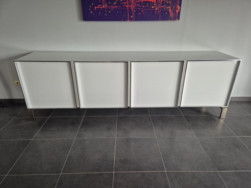 Meuble bas design blanc +/- 2M50 – élégant & spacieux, Maison & Meubles