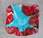 schaal rood & blauw geglazuurd keramiek? 28,5 cm - zie info, Ophalen, Schaal