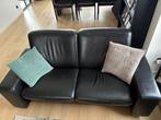 Salon zwart stressless 2-zit (X2), Ophalen, Gebruikt, Leer