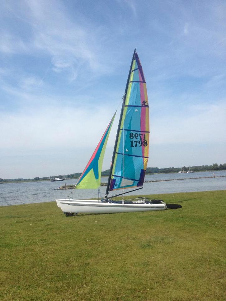 Catamaran Hobie 17 a vendre, Sports nautiques & Bateaux, Catamarans, Utilisé, Enlèvement