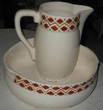 lampet met bruine decoratie, Ophalen of Verzenden