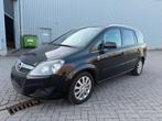 OPEL ZAFIRA 1.6 BENZINE BJ 2010 117000 KM 7 ZITPLAATSEN, Auto's, Opel, Voorwielaandrijving, Zwart, Bedrijf, Onderhoudsboekje