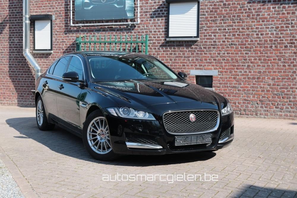 Jaguar XF 2.0D Autom, Leder, Zetelverw, Alu velg, Navi, LED, Auto's, Jaguar, Automaat, 4 cilinders, Zwart, Bedrijf