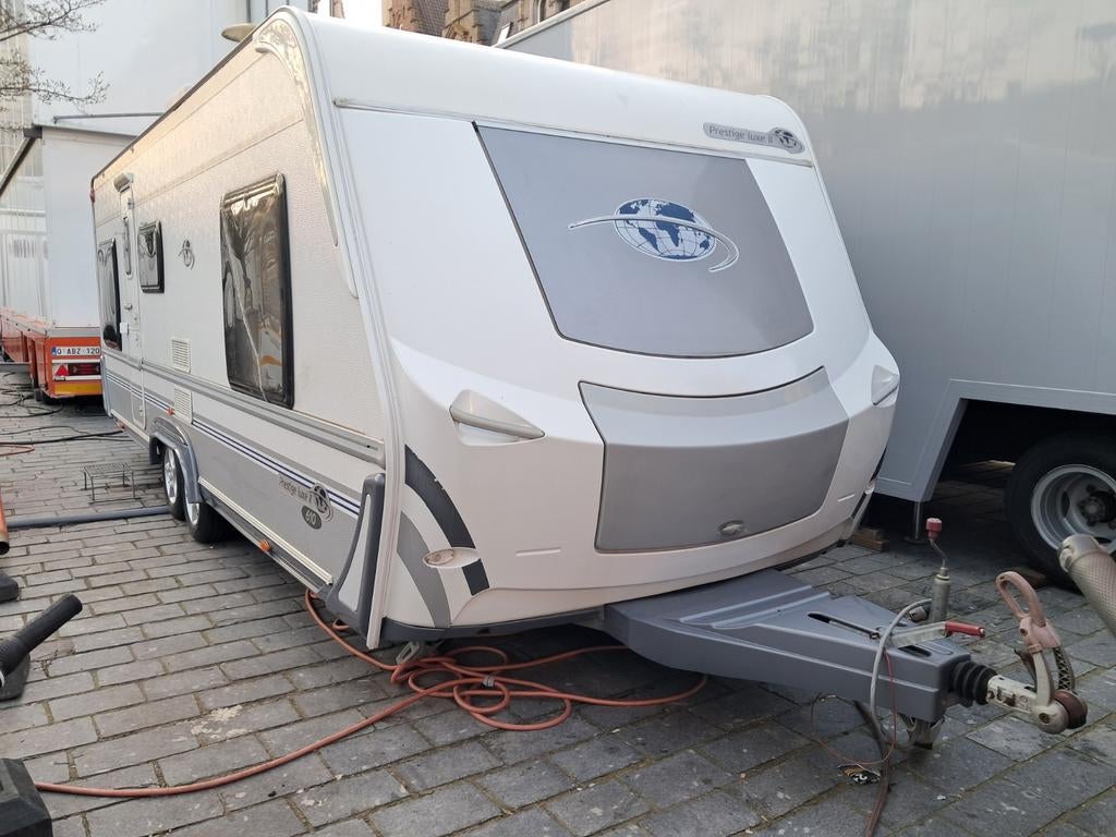 Groote caravan in goede staat, Caravanes & Camping, Caravanes, Particulier, Douche, Enlèvement