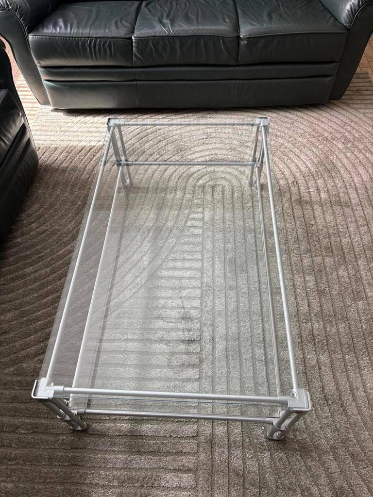 Salontafel, Ophalen, Gebruikt, Rechthoekig, Glas