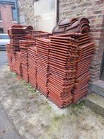 +- 600 tuiles Huguenot, Bricolage & Construction, Enlèvement ou Envoi, Pierre ou Argile, Utilisé, Rouge