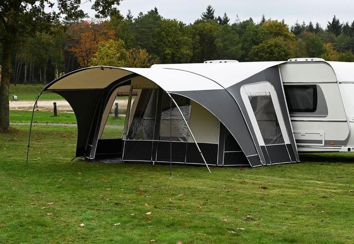 Unico deeltent 500 met luifel en kuipgrondzeil, Caravans en Kamperen, Voortenten en Luifels, Zo goed als nieuw, Ophalen