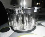 Petit " tourniquet" avec pots pour épices, Maison & Meubles, Enlèvement ou Envoi, Comme neuf, Verre