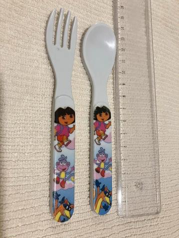 Dora bestek lepel vork explorer ontdekker Disney beschikbaar voor biedingen