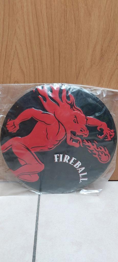 Metalen reclamebord Fireball, Verzamelen, Merken en Reclamevoorwerpen, Nieuw, Reclamebord, Ophalen of Verzenden