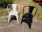Tolix vintage stoeken zwart of wit, Ophalen