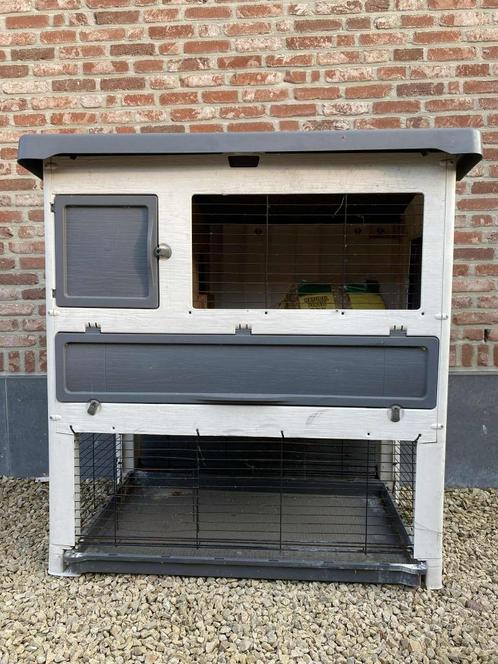 konijnenhok, Dieren en Toebehoren, Knaagdieren en Konijnen | Hokken en Kooien, Gebruikt, Hok, 90 cm of meer, 110 cm of meer, Konijn