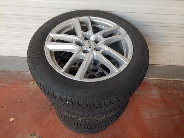 ALU velgen VW Passat met winterbanden – 215/55 R17, Auto-onderdelen, Banden en Velgen, Velg(en), Winterbanden, 17 inch, 215 mm