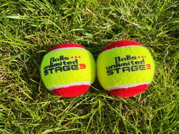 2 balls unlimited stage 3 tennisballen beschikbaar voor biedingen