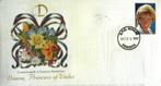 GROTE FDC- PRINSES DIANA MET POSTZEGEL DOMINICA, Enlèvement ou Envoi, Affranchi, Dynastie